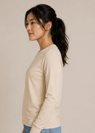 The Clean Long Sleeve — 100% Organic Cotton