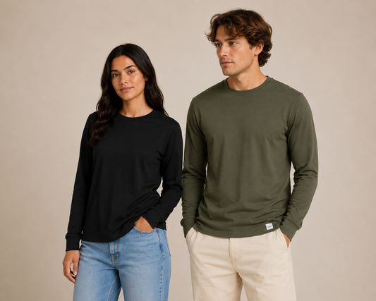The Clean Long Sleeve — 100% Organic Cotton