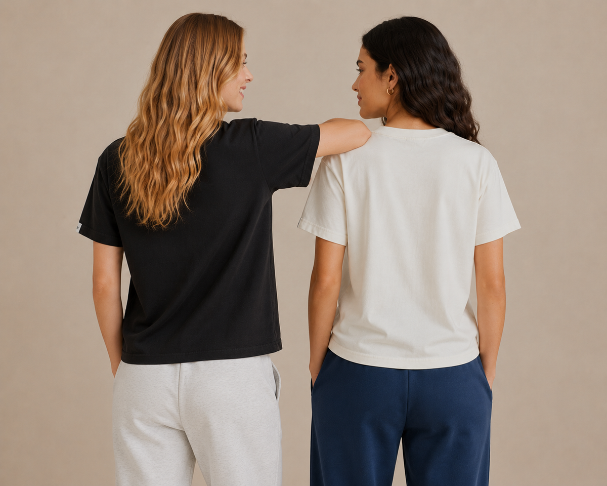 The Clean Women's Heavyweight Tee — 100% Organic Cotton
