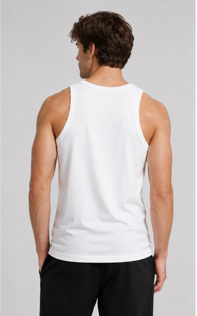 The Clean Rib Singlet — Organic Cotton