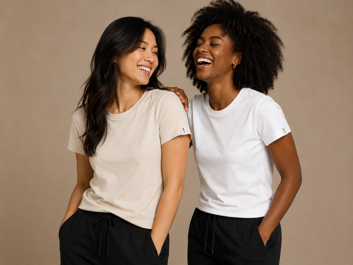 The Clean Women's Tee — 100% Organic Cotton